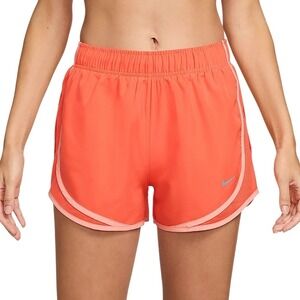 Nike Tempo Womens Small Dri-FIT Running Shorts Orange Mid Rise 3" Athletic New